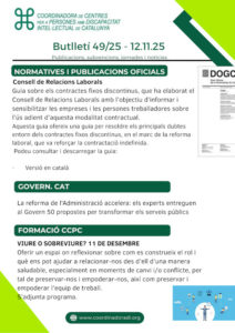 Butlletí n. 49/25 – 12.11.25