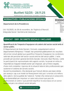 Butlletí n. 52/25 – 28.11.25