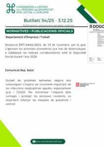 Butlletí n. 55/25 – 5.12.25