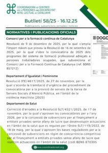 Butlletí n. 58/25 – 16.12.25