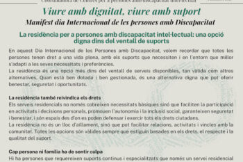 Manifest dia Internacional de les persones amb Discapacitat