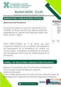 Butlletí n. 66/26 – 6.02.26