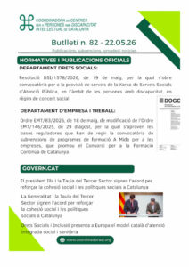Butlletí n. 82/26 – 22.05.26