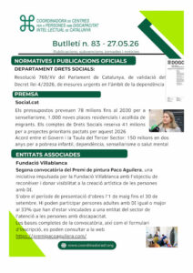 Butlletí n. 83/26 – 27.05.26