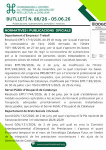 Butlletí n. 86/26 – 05.06.26