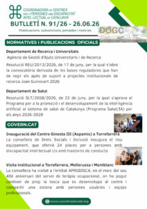 Butlletí n. 91/26 – 26.06.26