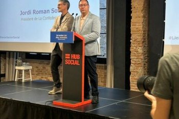 Ahir vàrem participar a la celebració de l’aprovació de la Llei del Tercer Sector Social